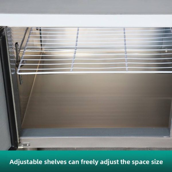 SURRI Dual-Temperature Commercial Refrigerator Freezer Flat Cooling Fresh-Keeping Kitchen Workbench Freezer Countertop - 图片 6