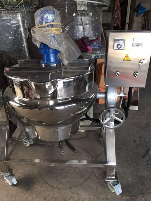 Stainless Steel  Electric Steam Gas Heating Jacketed Kettle Automatic Stirring Pot With Agitator - 图片 3