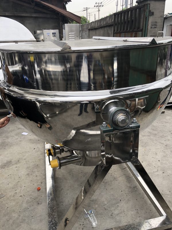 Stainless Steel  Electric Steam Gas Heating Jacketed Kettle Automatic Stirring Pot With Agitator - 图片 4