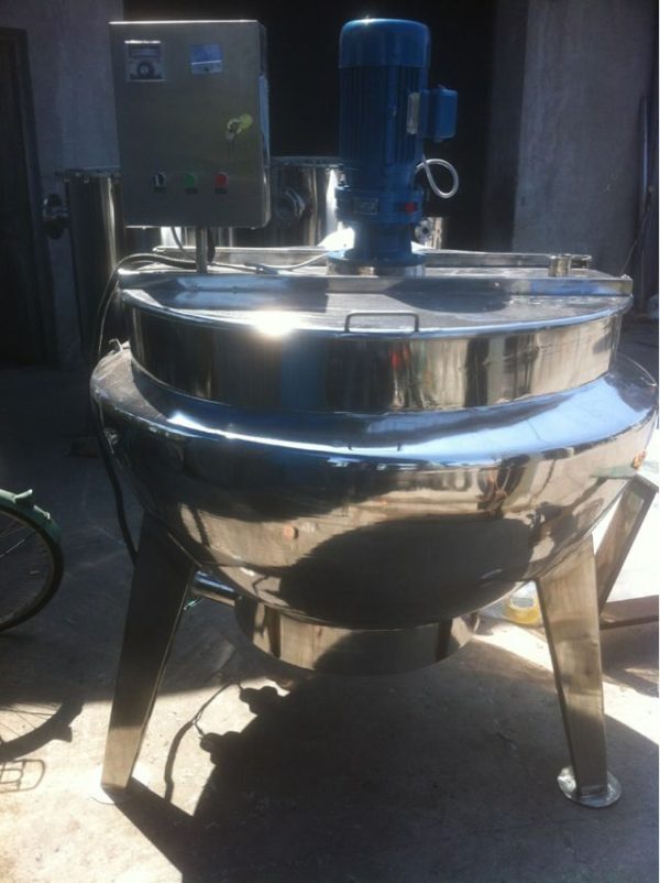 Double layer jam Gas electric steam cooking Jacket Kettle with Agitator - 图片 2
