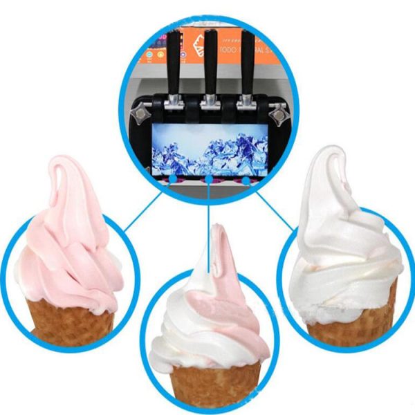 SURRI USA Brand Stainless Steel No Ice Slag Soft Serve Ice Cream Making Machine - 图片 5