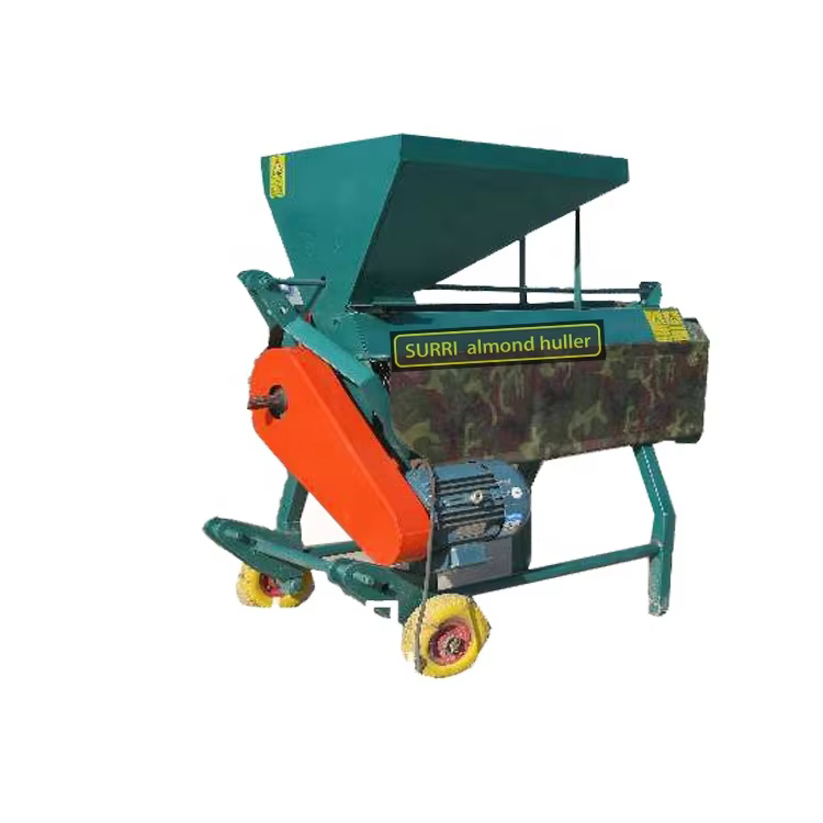 almond huller peeler for green peel