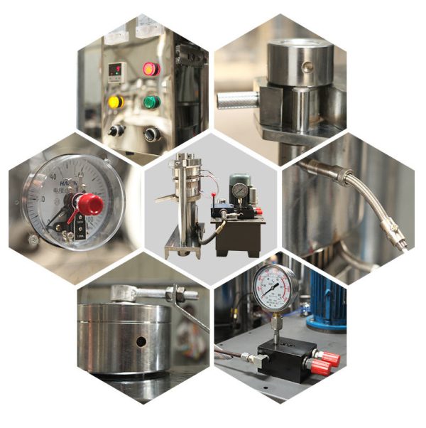 SURRI Stainless Steel Small Cocoa Butter Hydraulic Walnut Peanut Almond Oil Press Machine - 图片 3